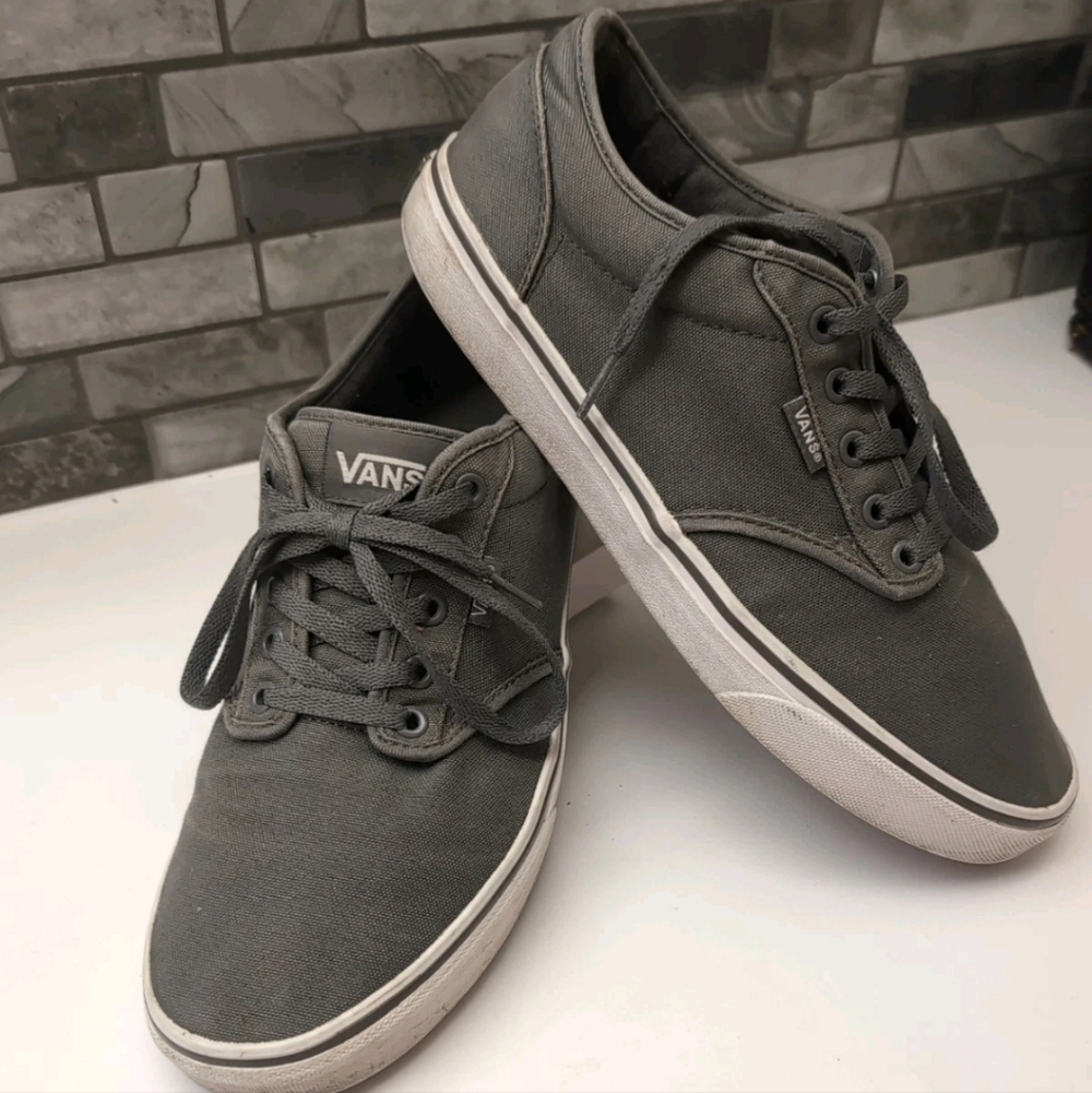 Vans Men's Gray Canvas Sneakers